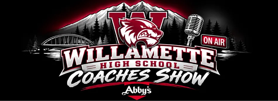 Abbys banner ads for abby's pizza for the willamette coaches football show