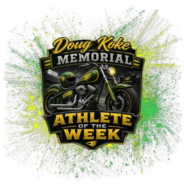 DOUG KOKE Athlete of the Week copy graphic of the doug koke memorial athlete of the week